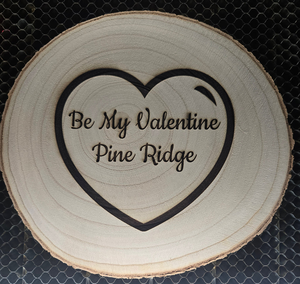 Engraved Live Edge Wood