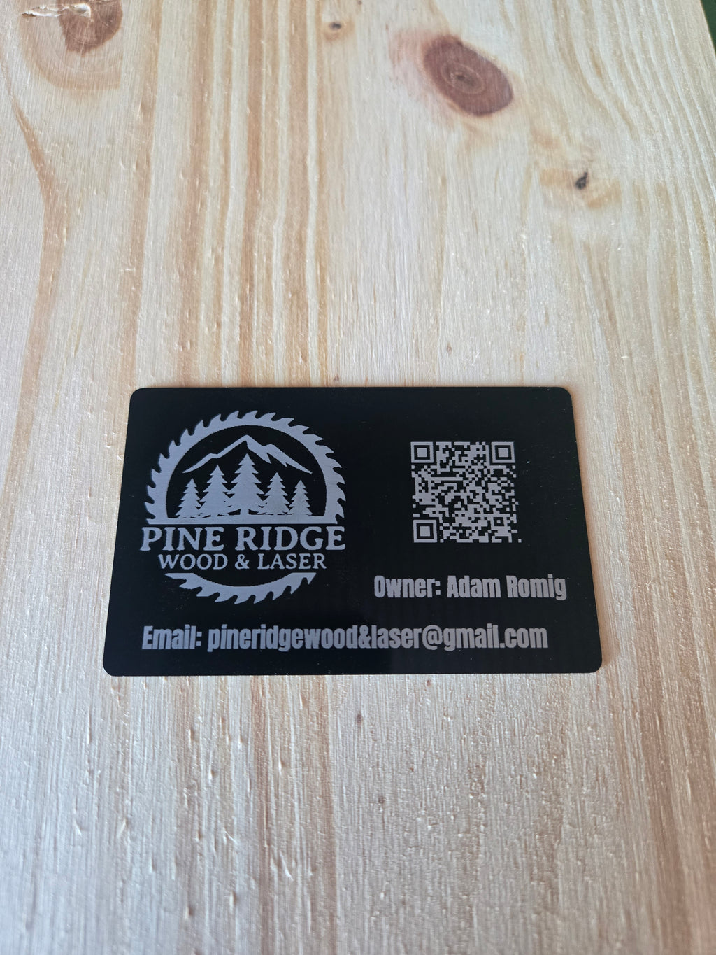 Custom Engraved Metal Business Cards