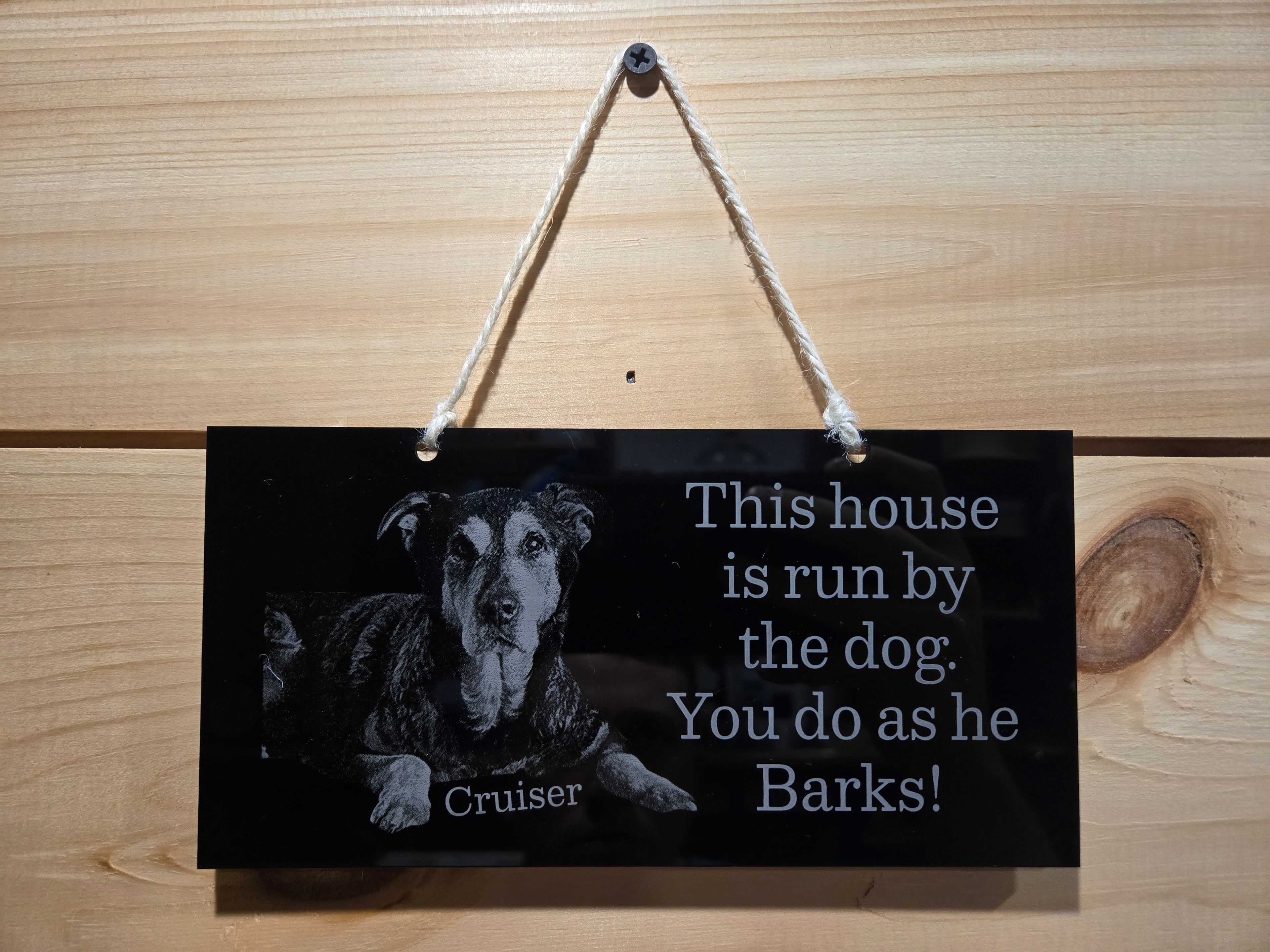 🐾 Custom Pet Photo Remembrance Sign