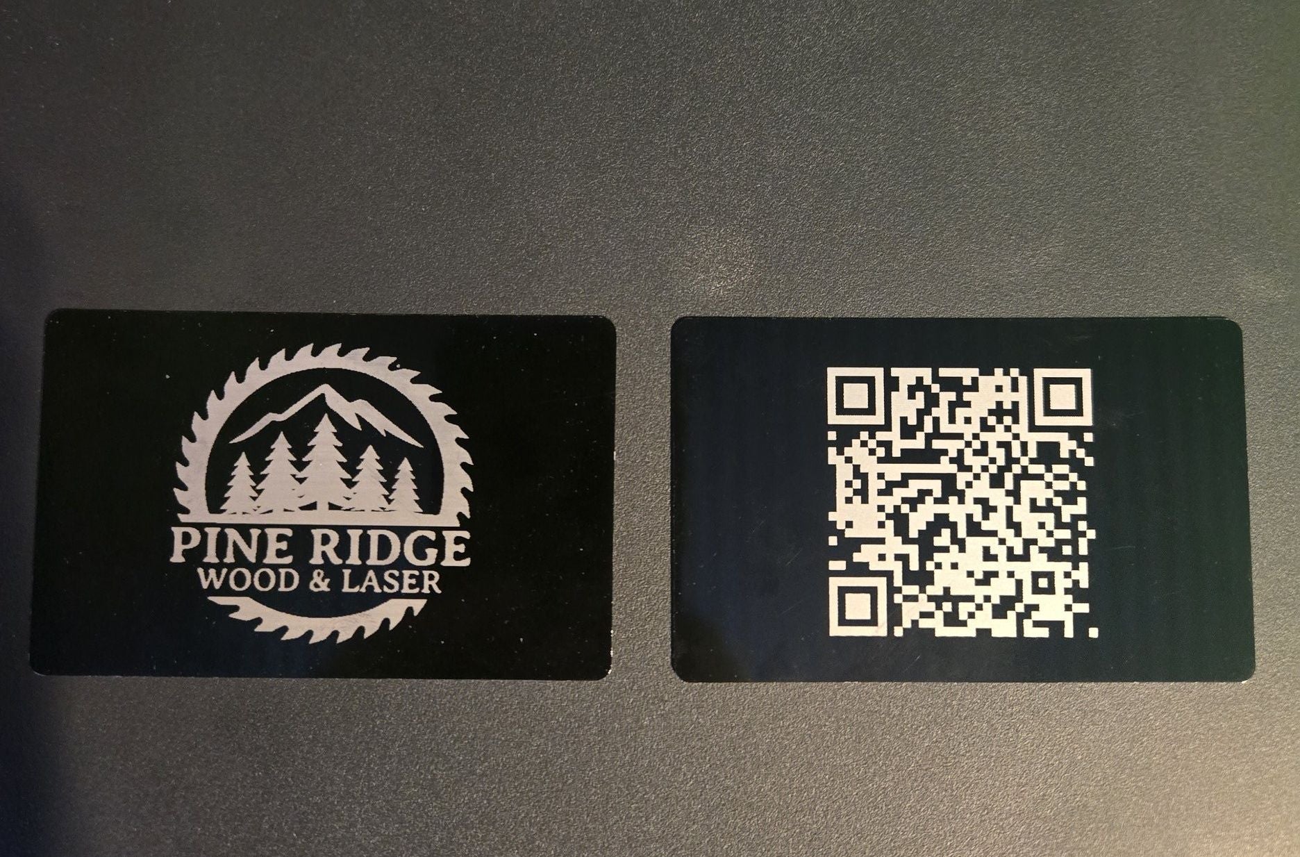 Custom Engraved Metal Business Cards