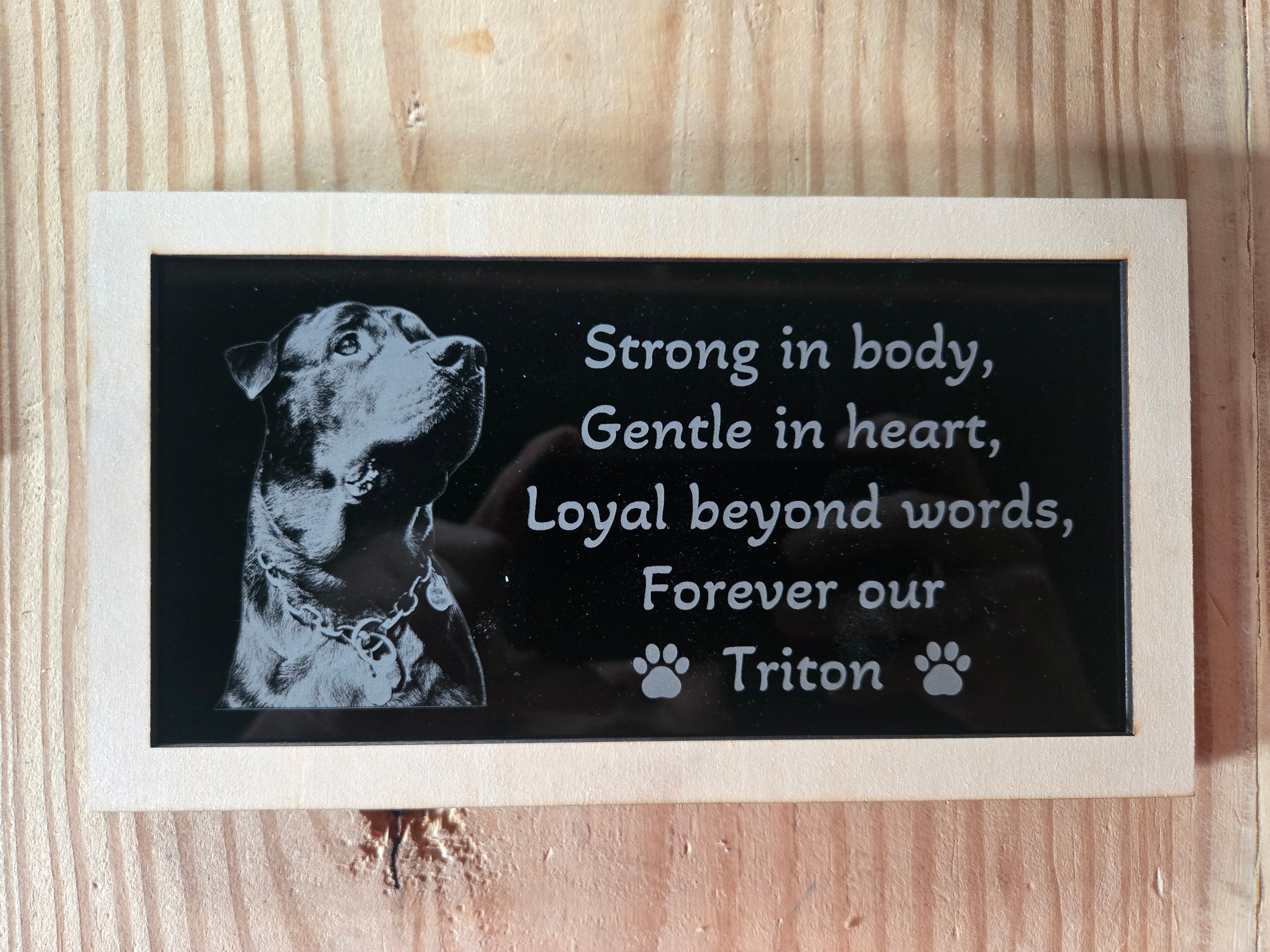 🐾 Custom Pet Photo Remembrance Sign