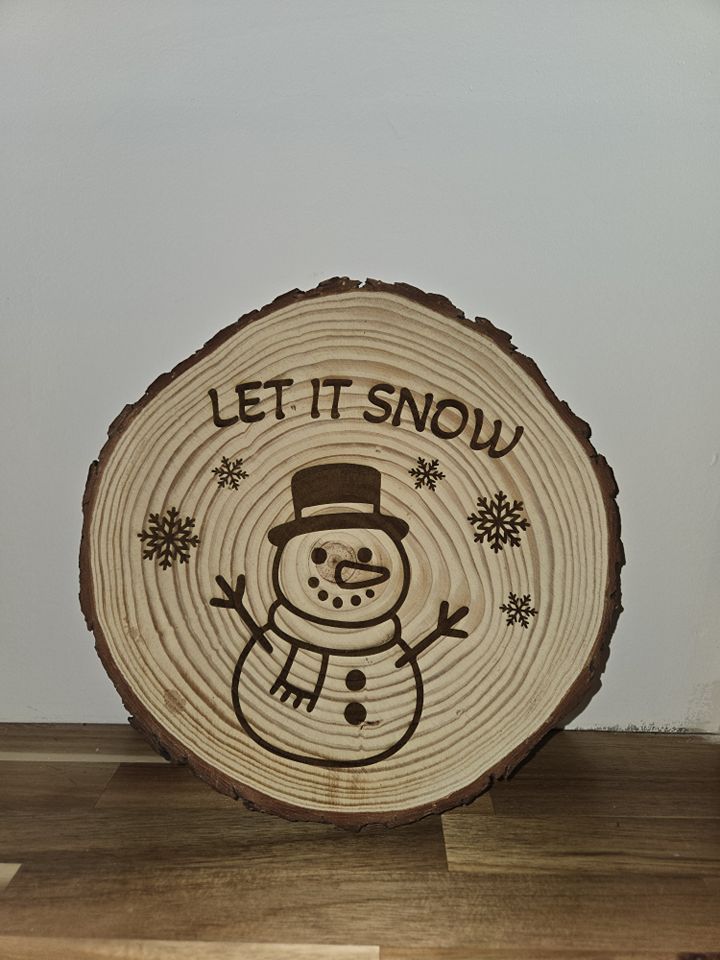 Engraved Live Edge Wood